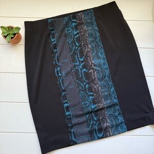 Alfani Black and Blue Skirt